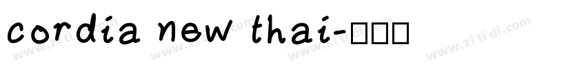 cordia new thai字体转换